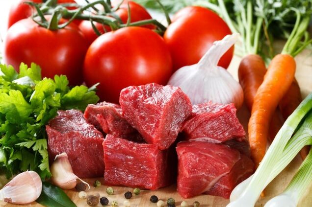 carne y verduras para la dieta dukan